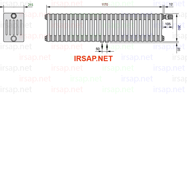 Радиатор IRSAP Tesi 60260/26 T52 CL 01